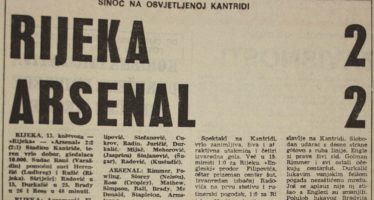Debi Radakovića i gostovanje Arsenala